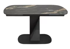 Стол Deco Novara 1400-2000x850x760 (HT2592-GN) Black (HY-271)