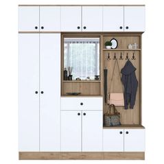 Mobilă pentru antreu Trendy EA104-2421, 179x226x37cm (GTR001433)