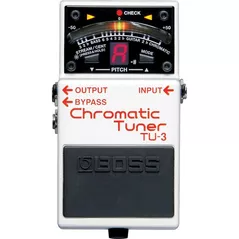 Accesoriu p/u instrumente muzicale Boss TU-3(B) Tuner cromatic Pedala
