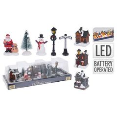 Новогодний декор Promstore 51182 Сувенир-сцена LED Christmas 10ед