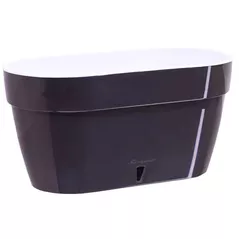 Ghiveci pentru flori Santino Jardiniera Asti 300 (5.2L, Antracit/Alb)