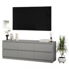 Тумба напольная для TV MebelStar NEO 6S 180x43x53 Grey (MBS-1295)