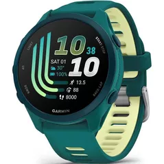Ceas inteligent Garmin Forerunner 170 Music, GPS, WiFi, Teal Green/Citron, WW (010-03920-12)