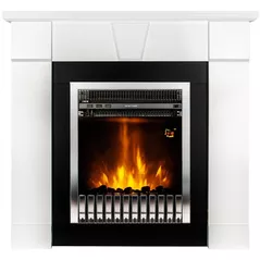 Камин электрический ArtFlame Elyon & Gala Silver, 950x1000x270mm, Alb
