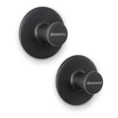 Вешалка для ванной Brabantia 1003485 Cueras pentru prosop, 2buc, gri inchis
