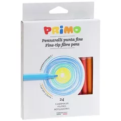 Set de creație Primo Crafts 602PEN24 Carioci lavabile, 24 culori / 2,5 mm