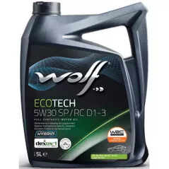 Масло Wolf 5W30 ECOTECH D1-3 5L