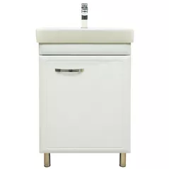 Шкаф под умывальник Bayro Allure под умыв. Neon 500 универсальный белый мат