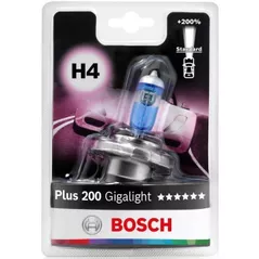 Lampă auto Bosch H4 Plus 200 Gigalight 12V 60/55W P43t Blister (1987301144)