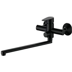 Baterie pentru cadă Hydro S Aquafix 120 pipă lungă, neagră (0400332)