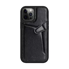 Husă pentru smartphone Nillkin Leather Aoge iPhone 12 Pro, Black