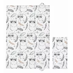 Accesoriu pentru înfășat Ceba Baby W-305-000-636 Saltea de infasat pliabila Raccoon, 60x40