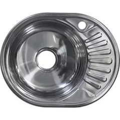 Chiuvetă bucătărie Rubano HD6044P incastrabila 570x450x180mm, (stanga), inox, luciu-0,8mm