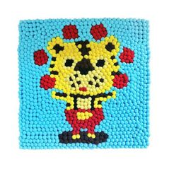 Set de creație New World B73 Tablou cu pompoane 30x30cm Tigru