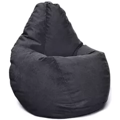 Fotoliu BeanBag BeanBag BM5881, Fotoliu Maserrati Velour In Forma de Para, Mare, Negru