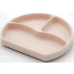 Посуда для кормления BabyJem 715 Farfurie din silicon cu 3 compartimente Ecru