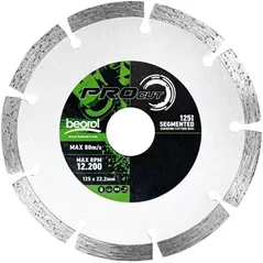 Диск отрезной Beorol 1250528 Сегментный алмазный диск 125x22,23 мм