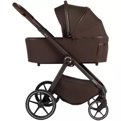 Детская коляска DadaPrams Carucior 2in1 Flux Chocolate (Premium) + Adaptoare