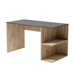 Офисный стол Smartex (10307) Comp 140cm Negru+Stejar inchis