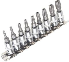 Set de tubulare, bite, duze JTC JTC-3303 Набор насадок TORX 5-гранных 1/4" TS10H-TS50H, 9 штук