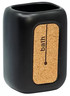 Стакан для зубных щёток Bisk 05579 CORSA negru
