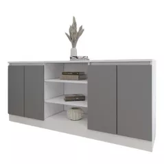 Comodă Smartex (16306) Т5 180cm Alb+Grafit