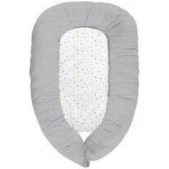 Cocon pentru bebelusi Kikka Boo 31106010089 Babynest 3 in 1 Memory Dots Grey