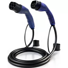 Зарядная станция EvDrive EV-T2-T2-11KW, Type 2 - Зарядный кабель Type 2 (с вилками), 11 кВт, 32 А, 400 В (трехфазный)