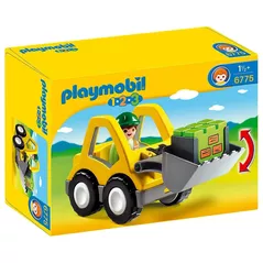 Mașină Playmobil PM6775 Excavator 1.2.3