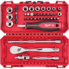 Set de unelte de mână Milwaukee 4932498381, set de chei tubulare 1/4", 38buc