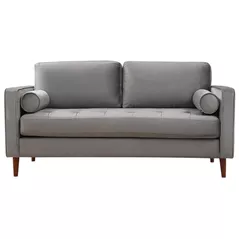 Canapea Trendy Roma Gri deschis, 90x70x175cm (2 locuri)
