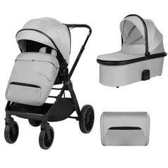 Детская коляска Kikka Boo Tiffany Light Grey 2024 2in1 (3800171210751)