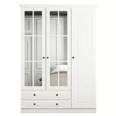 Dulap Trendy Kale 3 Mebran Kapak 190-Alb, 52x190x135cm