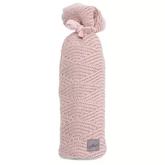 Cană cu pai Jollein 033-003-65286 Husa pentru sticluta River Knit Pale Pink