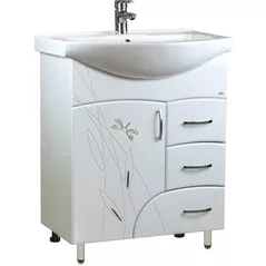 Шкаф под умывальник Mashtab 11628 Stuff cu 3 sertare 75cm Alb