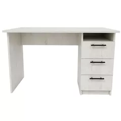 Masă de birou Mashtab S12529 Masa cu 3 sertare (1200x600x750) Stejar Alb