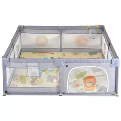 Țarc Moni GameZone Grey, 120x120cm, 60 bile