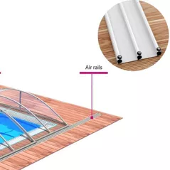 Șină-extensie pentru pavilione Albixon 3A01-03-001 Air pentru pavilioane Klasik S