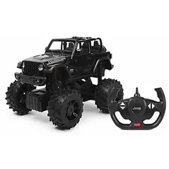 Jucărie cu telecomandă Rastar 79410 JEEP Wrangler JL with Big foot design, 1:14 neagra, 27067