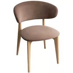 Стул Deco Roses Royal Velvet 4 + Natural Legs