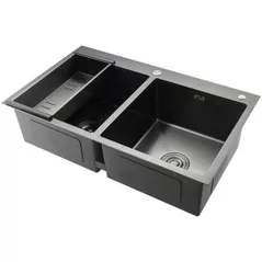 Мойка кухонная Gappo GS8350-6 ЧЕРНЫЙ