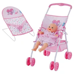 Păpușă Hauck Love Heart Travel N Care Doll Set