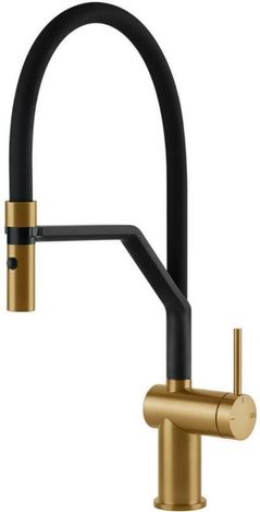 Смеситель кухонный Gessi 60429-716 Inedito Gold Brushed PVD