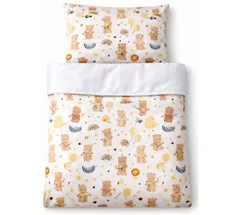 Lenjerie de pat pentru copii Veres VR 154.5.04.11 Фланель Медвежата (90x110/40x60) (3ед.)