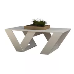 Măsuţă cafea Trendy Pipra, Alb 110x40x60cm