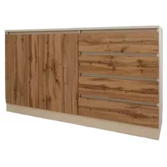 Комод Smartex (16128) Т2 180cm Ivory+Stejar Inchis