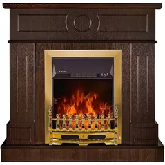 Камин электрический ArtFlame Ambasador & Galileo gold, 978x1048x300 mm, Wenge