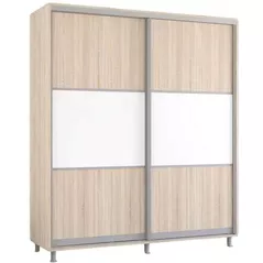 Dulap Mobildor-Lux Aron-S uși glisante din PAL orizontal (190x60x220H cm) Sonoma