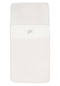 Lenjerie de pat pentru copii Jollein 008-524-67056 Cearsaf pentru patut Dreamy Mouse, 120x150cm