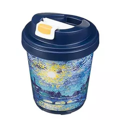 Термокружка Бытпласт 57612 Moonlight Night, 300ml, albastru